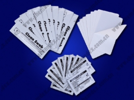 Re-transfer printer Cleaning Kit with large adhesive cleaning Card